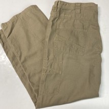 Columbia Omni Shield Straight Leg Jeans Sz 40x32 Mens Khaki Brown 100% C... - $14.39