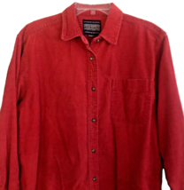 VTG 80s Corduroy Button Front Shirt Mens Sz L Newton Trading Co Long Sle... - $27.99