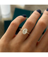 Lab Grown 2.00 Carat Oval E VVS2 Diamond Engagement Ring / 14k Yellow Go... - €1.512,79 EUR