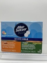 Alka-seltzer Plus PowerFast Fizz Severe Cold Day Night Lemon 24 Efferves... - $8.99