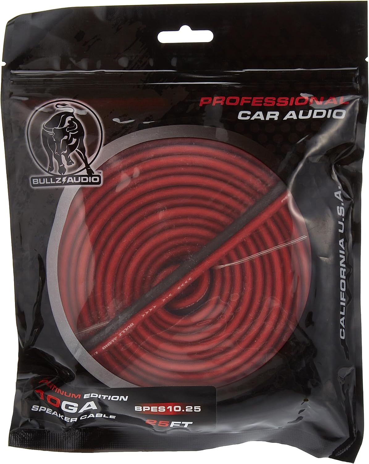 Primary image for  25' True 10 Gauge AWG Car Home Audio Speaker Wire Cable Spool Clear Re