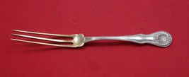 Durgin Sterling Silver Strawberry Fork Gold Washed w/ Shell and Bead 4 7/8" - $81.97 CAD