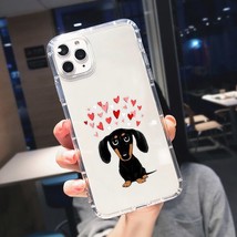 Kawaii I Love Dachshunds Letter Phone Case for IPhone 14 11 13 Pro 12 XS MAX 7 X - £6.77 GBP