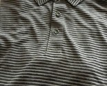 Men&#39;s Champion Duo Dry Medium Striped Black Short Sleeve Shirt Poly New ... - $5.89