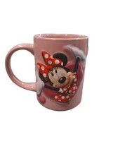 Disney Jerry Leigh Orlando Minnie Mouse 3D Pink Heart Large Mug - £10.63 GBP