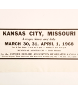 1967 Kansas City Missouri Antique Show Advertisement Municipal Auditoriu... - €17,15 EUR
