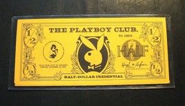 (1) The Playboy Club Half Dollar Credential - 1970 - Orange - Bunny Money - $17.95