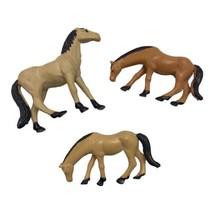 Unbranded  Lot of 3 Assorted Plastic Horses Toys - £7.70 GBP