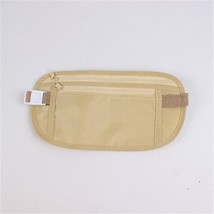 Cloth Waist Bags Travel Pouch Hidden Wallet Passport Money Waist Belt Bag Slim S - £45.31 GBP