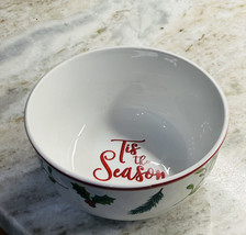 ‘Tis The Season 1 Royal Norfolk 6” Holly Berry Xmas Soup Cereal Bowl - £10.52 GBP