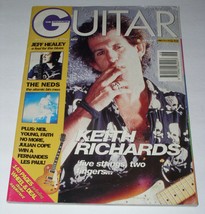 Keith Richards Guitar Magazine Vintage 1992 UK Jeff Healey Neil Young Th... - $24.99