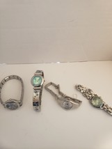 Bulk Lot 10 of 4 Watches Silver Tone Cat Butterfly Heart Paul Jordin Wat... - $30.00