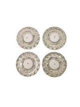 Candle Set of 4 Pasari Crystal Candle/tea Light Holders.  Tea Lights Included. - £11.22 GBP