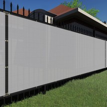 Sunshades Depot Grey Gray 4&#39;x50&#39; 150 GSM with Zipties Privacy Fence Scre... - $92.91