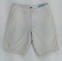 Old Navy Women&#39;s Khaki Beige Chino Shorts Mid-Rise 100% Cotton Size 28&quot;W... - $12.34