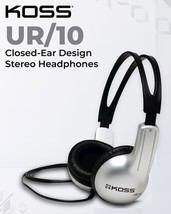 KOSS UR10 Stereo Headphones closed Dual Ear Stereophone 3.5mm Plug - $33.39
