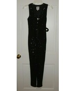 NWT MINIS MILLY BLACK STRETCH MICRO SEQUIN TIE JUMPSUIT 12 GIRLS  $245 - $95.99 CAD