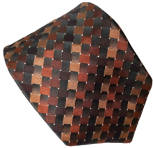 Tie Geoffrey Beene 100% Silk Multi Color Geometric Diamomds L 59&quot; W 3-1/... - £5.45 GBP