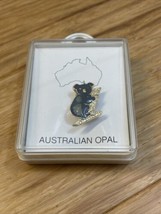 NEW Vintage Australian Opal Koala Bear Brooch Pin Estate Jewelry Find KG JD - $14.85