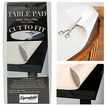 Dependable Felt Back Vinyl Table Pad Protector Size 52" x 90" Cut to Fit - $18.80