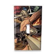 OOAK Marvel’s Valkyrie by Frank Cho Custom Light Switch Plate Comic Book Art - £5.08 GBP