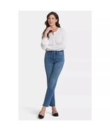 NYDJ Marilyn Straight Jeans Cotton Denim High-rise Blue Size 10 - $24.74