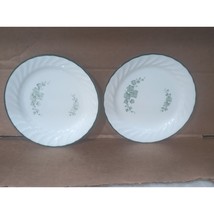 Corelle Callaway 71/4” Salad Plate Set Of Two, Green Leaf Design, Dinner... - $11.88