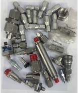 Lot of Large Hydraulic Pipe Fittings, Various Sizes, Cajon Gyrolok Swage... - $138.92 CAD