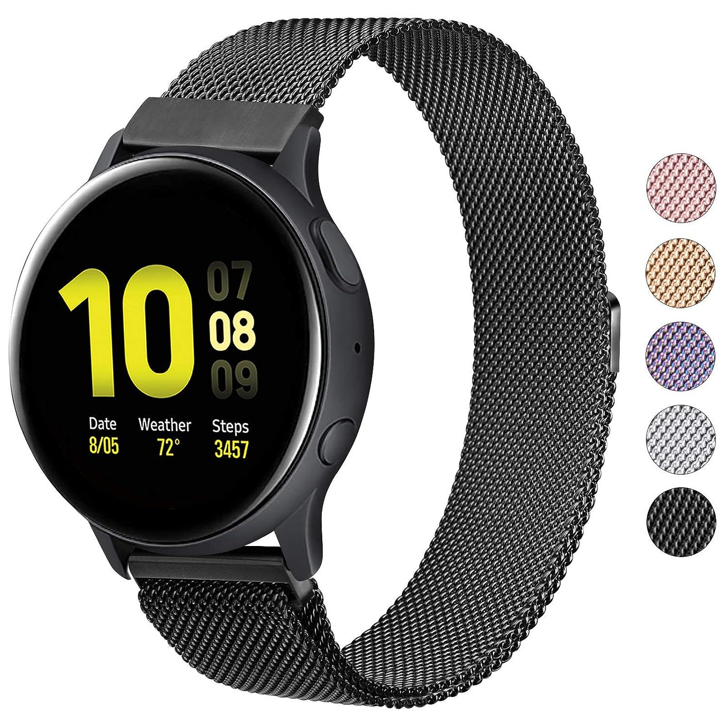 Primary image for Metal Bands For Samsung Galaxy Watch Active 2 Band, Galaxy Watch 4 / Galaxy Watc