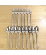 Lot of 16 Gourmet Settings WAVY Flatware Exotique Platinum 18/10 Stainle... - $923.79 MXN