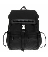 NEW STELLA MCCARTNEY Nylon Backpack w/Logo Strap, Black - £557.77 GBP