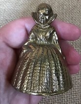Vintage Victorian Lady Or Southern Belle Miniature Brass Bell - £9.47 GBP