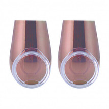 Copper Plated Wine Tumblers with lids - 2 Pack - 12Oz. Makes a good house gift - £23.15 GBP