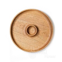 Handmade plate from oak wood is the best for serving different snacks - £27.17 GBP