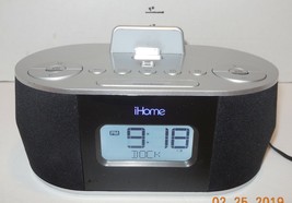 Ihome IDN38 Docking Station Speaker Clock Radio iPhone iPad iPod AUX NO ... - $62.77