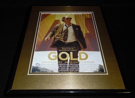 Gold 2017 Framed 11x14 ORIGINAL Advertisement Matthew McConaughey - £27.68 GBP