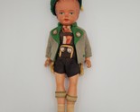 Bavarian German Boy Doll Celluloid Plastic Toy Lederhosen Octoberfest 9&quot;... - $17.32