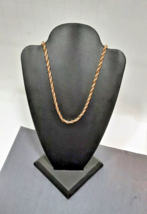 Vintage Citation Signed Gold Tone Twisted Chain Necklace - £8.81 GBP