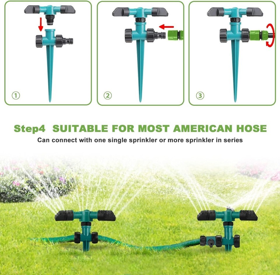 Lawn Sprinkler for Yard, Garden Water Sprinklers for Lawn, Yard Sprinklers 360 D Item image 5
