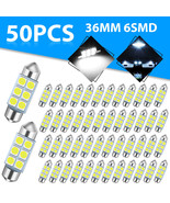 50Pcs 36Mm C5W 6418 6411 Festoon Led Interior Dome Map License Plate Lig... - £20.32 GBP