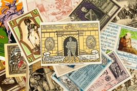 1920&#39;s Alemania Notgeld (Emergencia Dinero) 25pc - Arnstadt,Heinsberg,Husbyholz - $98.75