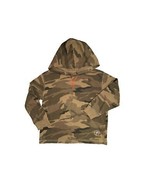 Wrangler Jeans CO. Green Camo Long Sleeve Hoodie Size 4/5 - $225.80 MXN