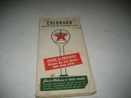 Vintage Texaco Colorado Road Map 1942 - £15.52 GBP