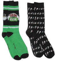 Friends Logo Central Perk Crew Socks TV Show Hyp Adult Mens 6-12 Womens ... - $237.01 MXN