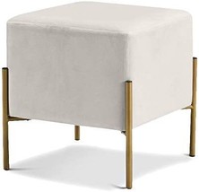 Cream 15&quot; X 15&quot; X 17&quot; Meridian Furniture Isla Collection Modern | Contemporary - £91.08 GBP