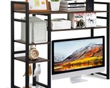 Desktop Bookcase, 2-Tier Multipurpose Wood Bookcase For Computer, By Yei... - £107.73 GBP