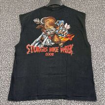 Sturgis 2008 Bike Week Shirt XXL Men Large Black Sleeveless Crew Neck 2XL - $17.94