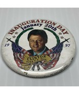 Bill Clinton 53rd Presidential Inauguration Button Pin Election January 97 KG - $8.91