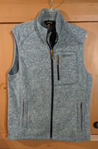 Orvis Trout Bum Fleece Sweater Vest Men’s Sz M Full Zip Pockets Outdoor Fishing - £21.64 GBP