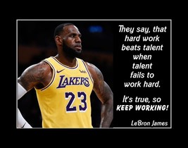 Inspirational Lebron Motivation Basketball Quote Poster Print Motivational Art - £18.37 GBP - £31.96 GBP